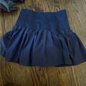 Wilson Blue Mini Skater Skirt